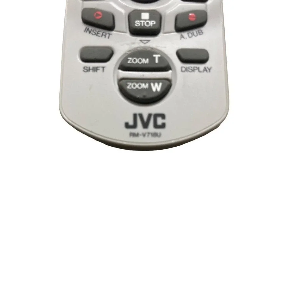 JVC RM-V718U Camcorder Remote Control Gray Good Zoom Playback Record‎ RMV718U